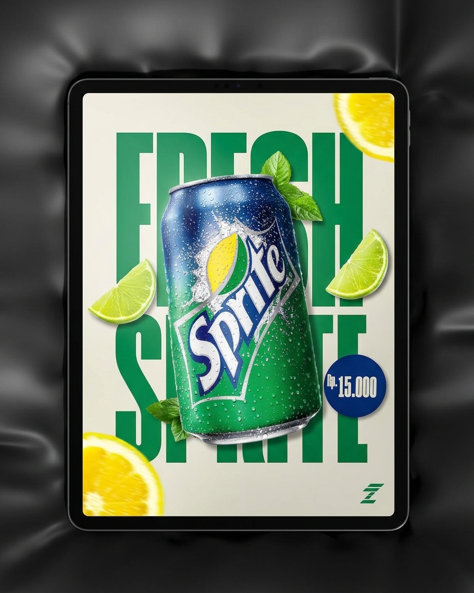 Diseño editorial del estudio presentado en tablet